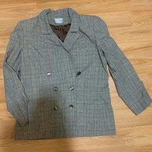 Vintage plaid blazer
